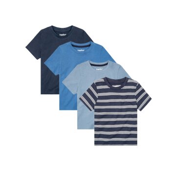 lupilu® Kinder Jungen T-Shirts, 4 Stück, aus...