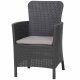 Allibert Miami Dining Chair graphite + Kissen - B-Ware neuwertig