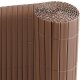 Ribelli PVC Sichtschutzmatte, Zaun oder Balkon, 80 x 400 cm, braun - B-Ware neuwertig