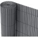 Ribelli Sichtschutzmatte Zaunsichtschutz PVC ca. 0,8 x 5m anthrazit - B-Ware neuwertig