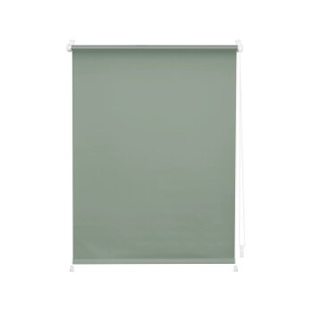 LICHTBLICK Rollo Klemmfix, ohne Bohren, verspannt, Verdunkelung, ab 45 x 150 cm (Salbei, 45 x 150 cm) - B-Ware sehr gut