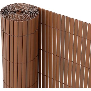 Ribelli® PVC Sichtschutzmatte, 100 x 500 cm, braun -...