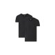 MEXX Herren Unterziehshirts, 2 Stück, Regular Fit (schwarz/V-Ausschnitt, L) - B-Ware neuwertig