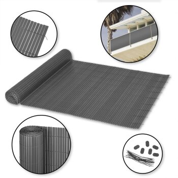 Ribelli PVC Sichtschutzmatte / Sichtschutzzaun, 140 x 400...