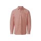 LIVERGY® Herren Hemd, gerade geschnitten mit abgerundetem Saum (rot, L(41/42)) - B-Ware neuwertig
