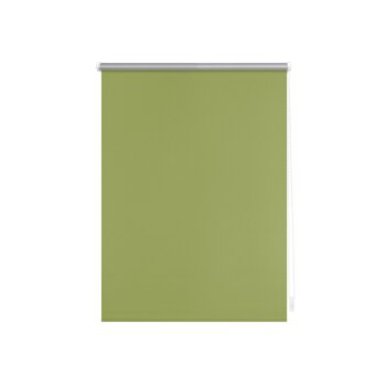 Lichtblick Klemmfix Thermo-Rollo, blickdicht, wärmeisolierend, Montage ohne Bohren, 90 x 220 cm, Grün - B-Ware sehr gut