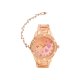 AURIOL® Damen Armbanduhr-Schmuckset, 2-teilig, mit Armband (rosegold mit Herzen) - B-Ware neuwertig