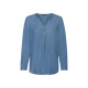 esmara® Damen Bluse, leicht tailliert geschnitten, mit abgerundetem Saum (blau, 36) - B-Ware sehr gut