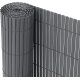 Ribelli Sichtschutzmatte, aus PVC, 90 x 400 cm, anthrazit - B-Ware Transportschaden Kosmetisch