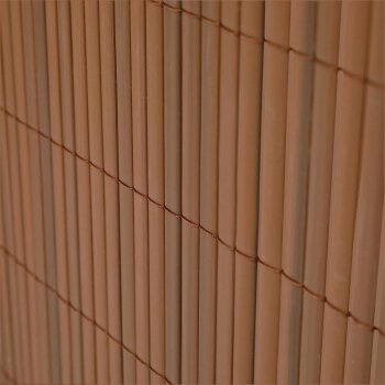 Ribelli PVC Sichtschutzmatte, 100 x 400 cm, braun - B-Ware neuwertig