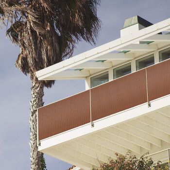 Ribelli® PVC Sichtschutzmatte Sichtschutzzaun Sichtschutz Zaun Balkon Windschutz (100 x 500 cm, Braun) - B-Ware neuwertig