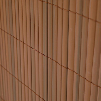 Ribelli® PVC Sichtschutzmatte Sichtschutzzaun Sichtschutz Zaun Balkon Windschutz (100 x 500 cm, Braun) - B-Ware neuwertig
