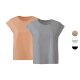 esmara® Damen Oversize T-Shirts, 2 Stück, Single-Jersey-Qualität - B-Ware