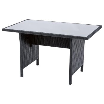 LIVARNO home Lounge-Set, 4-teilig, mit Kissen, anthrazit - B-Ware neuwertig