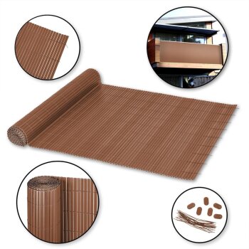 Ribelli Sichtschutzmatte, aus PVC, 160 x 300 cm, braun -...