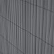 Ribelli Sichtschutzmatte Zaunsichtschutz PVC ca. 1 x 3 m anthrazit - B-Ware gut