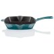 ERNESTO® Gusseisen-Grillpfanne, 24,5 x 24,5 cm, gerillt (petrol) - B-Ware Transportschaden Kosmetisch