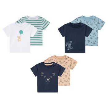 lupilu® Baby Jungen T-Shirt, 2 Stück, mit...