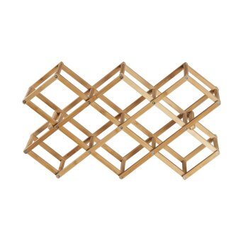 LIVARNO home Weinregal, aus Bambus, waagerechte Lagerung (klappbar) - B-Ware sehr gut