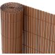 Ribelli Sichtschutzmatte Zaunsichtschutz PVC ca. 1,6 x 4m, braun - B-Ware neuwertig