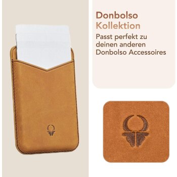 DONBOLSO iPhone 14 Pro Handyhülle + Wallet, braun -...