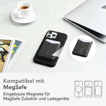 DONBOLSO iPhone 14 Pro Max Hülle Leder, schwarz - B-Ware sehr gut