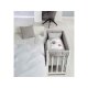 roba 4-in-1 Beistellbett, Wiege, Babybett und Kinderbank, ab der Geburt (Adam & Eule) - B-Ware neuwertig