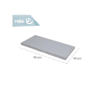 roba Stuben- & Beistellbett 3in1 mit Barriere, grau weiß - B-Ware neuwertig