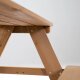 roba Kindersitzgruppe Outdoor+, wetterfeste Sitzgarnitur Picknick for 4, Massivholz, Teak-Optik - B-Ware neuwertig
