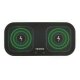 TRONIC® Ladepad QI Dual, mit Metallrahmen, inkl. 30 W Netzteil (Schwarz) - B-Ware neuwertig