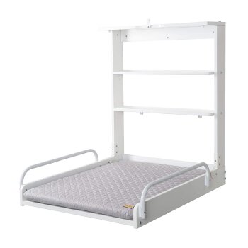 roba Wandwickeltisch + Wickelauflage, grau - B-Ware...