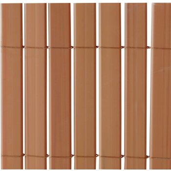 Ribelli PVC Sichtschutzmatte Sichtschutz Windschutz 90 x 500 cm braun - B-Ware neuwertig