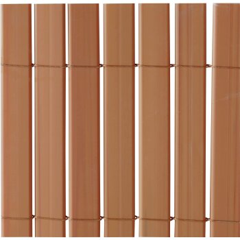 Ribelli Sichtschutzmatte, aus PVC, 90 x 500 cm, braun - B-Ware neuwertig