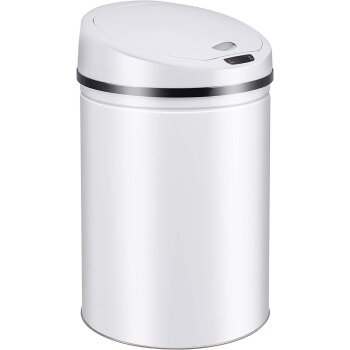 Ribelli Automatik-Mülleimer, mit Sensor, 50L, weiß - B-Ware Transportschaden Kosmetisch