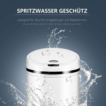 Ribelli Automatik-Mülleimer, mit Sensor, 50L, weiß - B-Ware Transportschaden Kosmetisch