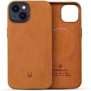 DONBOLSO Echtleder-Hülle, für iPhone 13,...