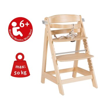 roba Treppenhochstuhl Sit Up Click & Fun, natur - B-Ware sehr gut