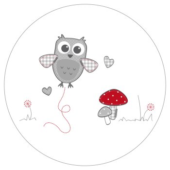 roba Laufgitter Adam & Eule, 75 x 100 cm, Spielgitter inkl. Schutzeinlage & Rollen, Holz weiß - B-Ware neuwertig