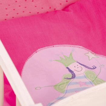 roba Happy Fee Puppenbett, inkl. Zubehör, natur/pink - B-Ware neuwertig