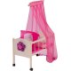 roba Happy Fee Puppenbett, inkl. Zubehör, natur/pink - B-Ware neuwertig