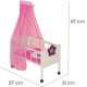 roba Happy Fee Puppenbett, inkl. Zubehör, natur/pink - B-Ware neuwertig