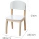 roba Kinderstuhl, Stuhl mit Lehne, Holz weiß lackiert - B-Ware neuwertig