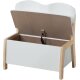 roba Kindertruhenbank, aus Massivholz und MDF gefertigt, Rücken und Sitzfläche bicolor - B-Ware neuwertig