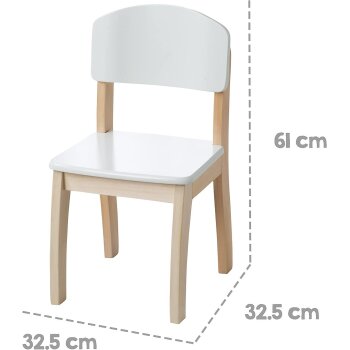 roba Kinderstuhl, Stuhl mit Lehne, Holz weiß lackiert - B-Ware sehr gut