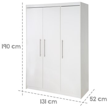 roba Kleiderschrank Maren, 3-türig, weiß - B-Ware sehr gut