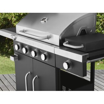 GRILLMEISTER Gasgrill, 4plus1 Brenner, 19,7 kW, mit 4 Garzonen - B-Ware sehr gut
