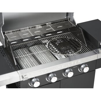 GRILLMEISTER Gasgrill, 4plus1 Brenner, 19,7 kW, mit 4 Garzonen - B-Ware sehr gut