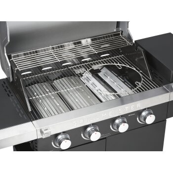 GRILLMEISTER Gasgrill, 4plus1 Brenner, 19,7 kW, mit 4 Garzonen - B-Ware sehr gut