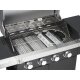 GRILLMEISTER Gasgrill, 4plus1 Brenner, 19,7 kW, mit 4 Garzonen - B-Ware sehr gut