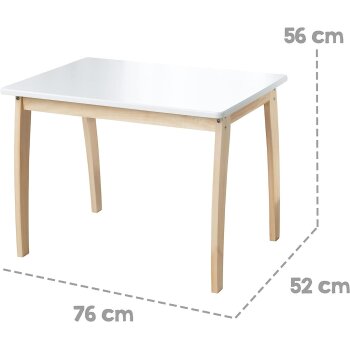 roba Kindertisch aus Massivholz, weiß - B-Ware sehr gut